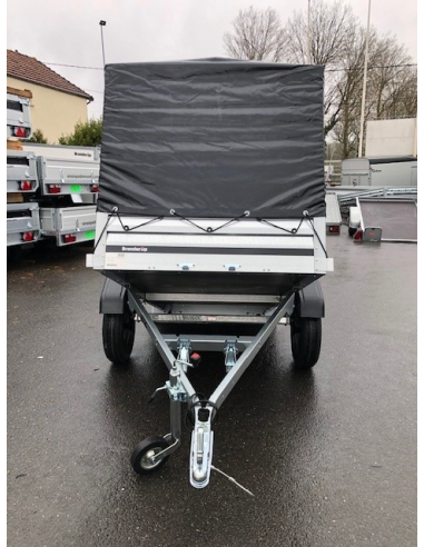 Remorque BRENDERUP 1205S avec bâche haute 80 cm - Caisse basculante