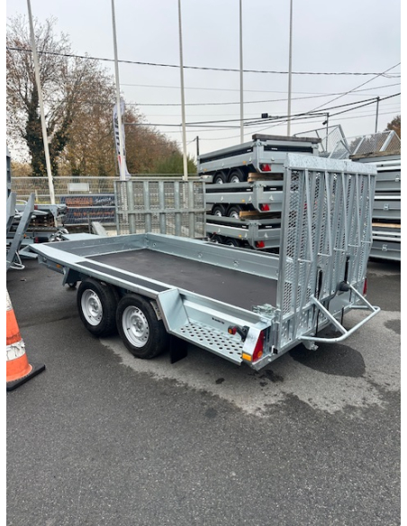 Remorque porte-engins MT3651STB3500 – PTAC 3500 kg – Idéale mini-pelle et charges lourdes