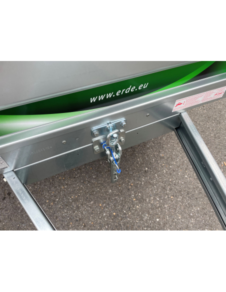 Remorque DAXARA 158 - Poignée de basculement avec goupille de sécurité