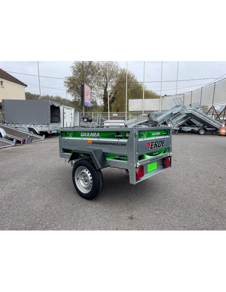 Remorque DAXARA 158 - Charge utile : 366 ou 516 kg (suivant le PTAC)
