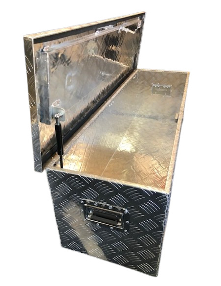 Coffre de rangement Aluminium - 150 L - Dimensions intérieures	1200 × 350 × 350 mm