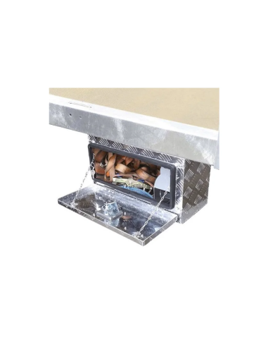Coffre de rangement sous châssis en Aluminium - 40 L - Fixation	sous châssis ou sous plateau