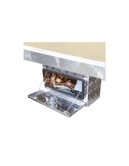 Coffre de rangement sous châssis en Aluminium - 40 L - Fixation	sous châssis ou sous plateau