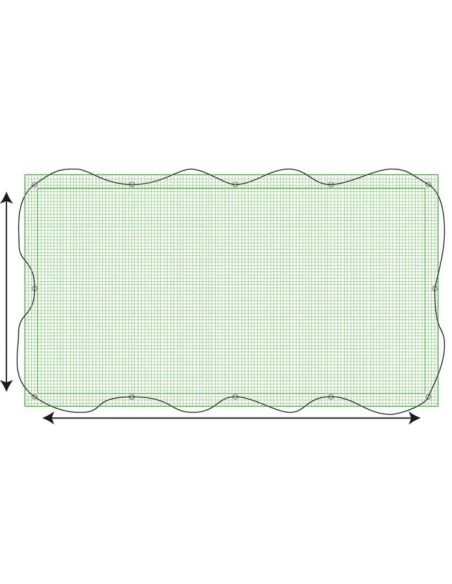 Filet fin de remorque - 250 × 160 cm