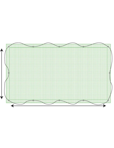 Filet fin de remorque - 400 × 200 cm