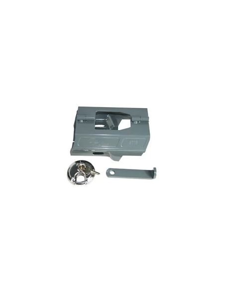 Antivol de remorque COMPACT - Fourni avec un cadenas et 2 clefs + clavette de 6 mm d'épaisseur