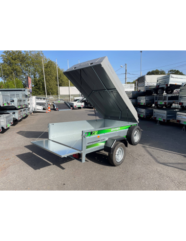 Remorque ERDE DAXARA 238 Pack Capot - Ridelle arrière ouvrante