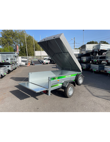 Remorque ERDE DAXARA 238 Pack Capot - Ridelle arrière ouvrante