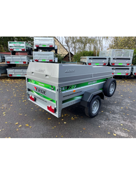 Remorque ERDE DAXARA 238 Pack Capot - Roue de secours et son support latéral