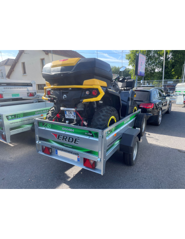 Remorque ERDE DAXARA 238 - OPTION Roue de secours et support latéral