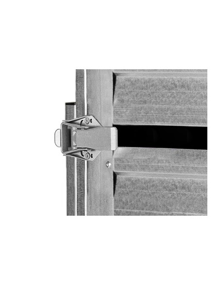 Remorque BRENDERUP 2260WSUB1000 Garden Park - Fermetures de hautes qualités pour verrouiller correctement le panneau arrière.