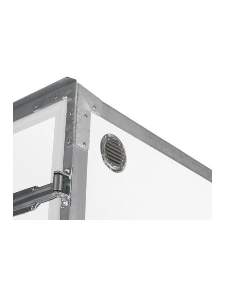 Aération -
Pour éviter la condensation à l’intérieur de la remorque.