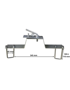 Support de roue de secours horizontal pour remorque 2