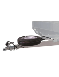 Support de roue de secours horizontal pour remorque