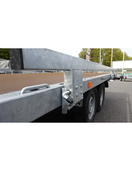 Remorque plateau RIS340F200 - Rambardes , Butée & Rampes de chargement - PTAC 2000 kg